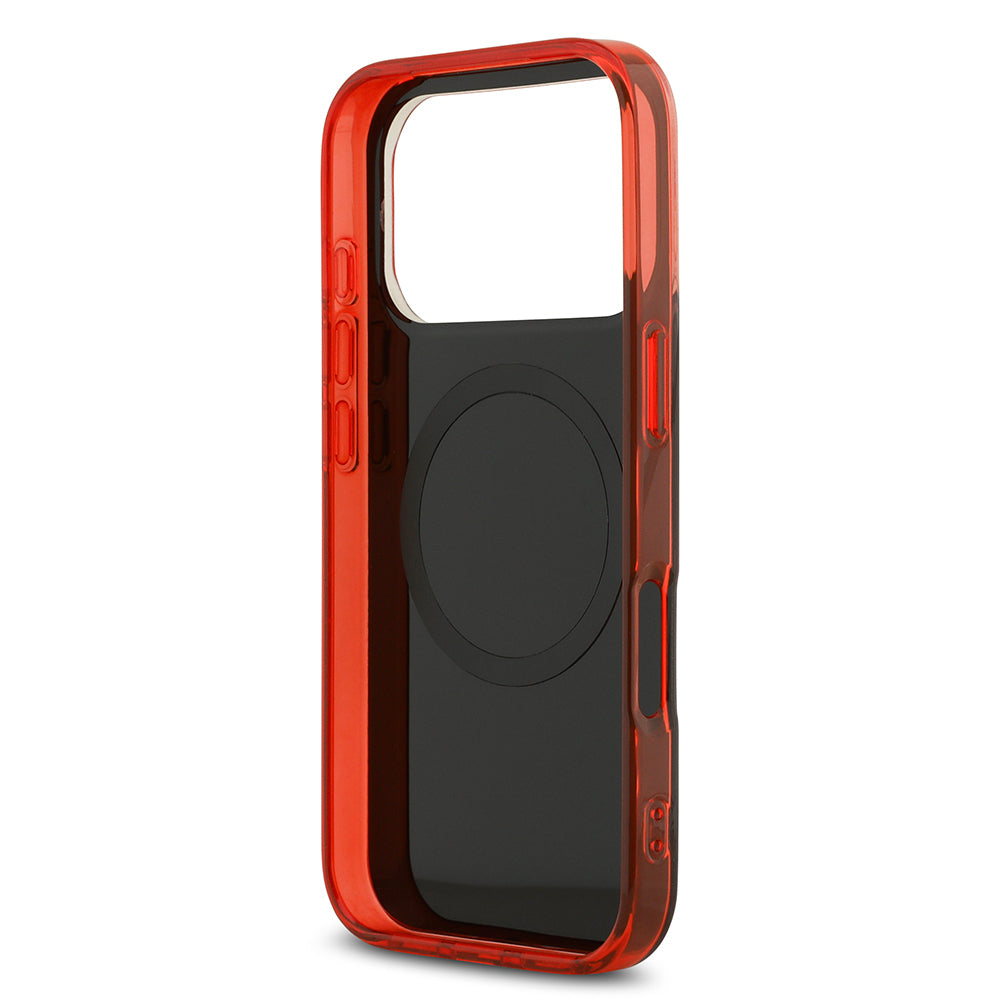 Apple iPhone 17 Pro Kılıf Redbull Orjinal Lisanslı M-safe Şarj Özellikli Çift Katmanlı Çizgi Desenli Sert PC MV Kapak Lacivert