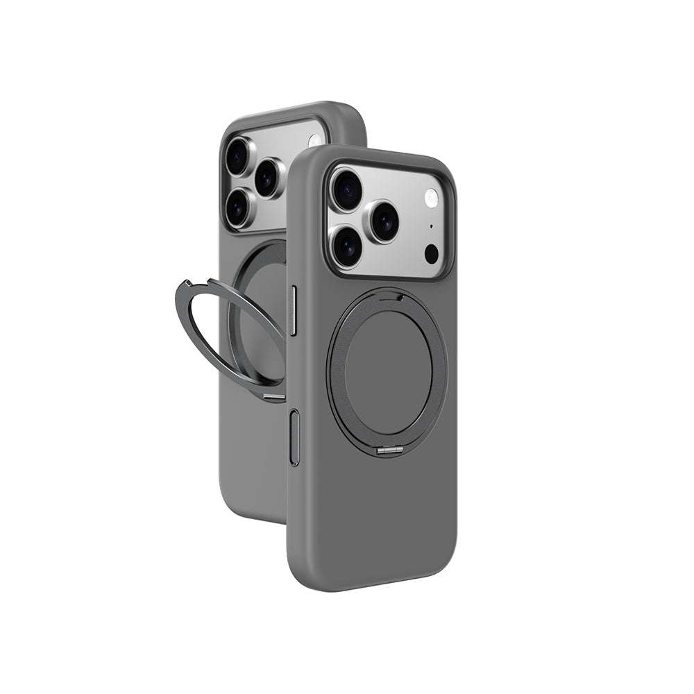 Apple iPhone 17 Pro Max Amazingthing Cloudie MagSpin 360 Degree Stand M-Safe Case Gray