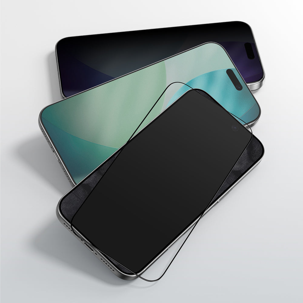 Apple iPhone 17 Pro Max Amazingthing Radix Parmak İzi Bırakmayan Temperli Cam Ekran Koruyucu Şeffaf