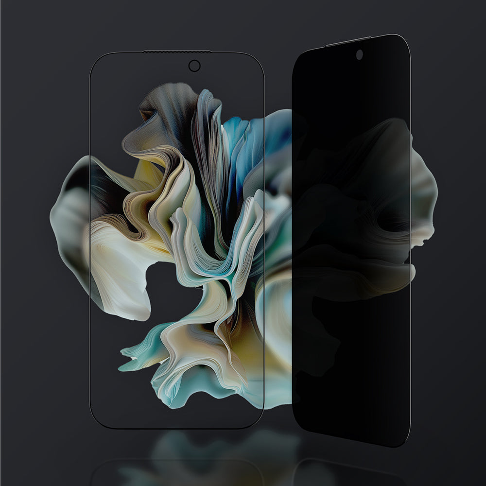 Apple iPhone 17 Pro Max Amazingthing Titan Privacy Anti-Fingerprint Tempered Glass Screen Protector Black