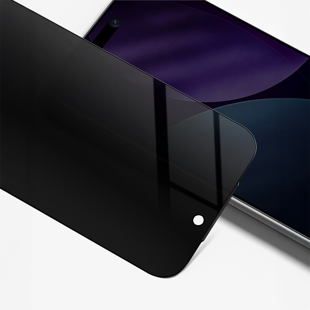 Apple iPhone 17 Pro Max Amazingthing Titan Privacy Anti-Fingerprint Tempered Glass Screen Protector Black
