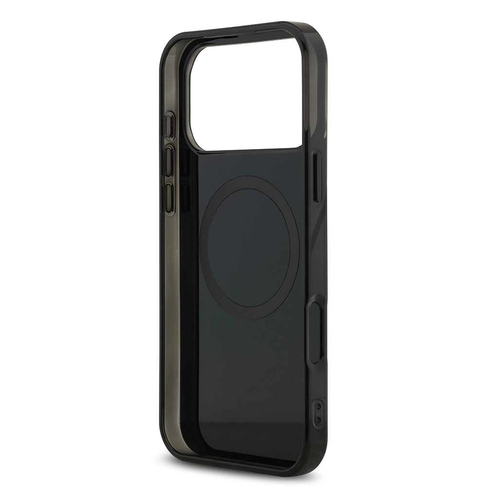 Apple iPhone 17 Pro Max Kılıf AMG Orjinal Lisanslı Çift Katmanlı Büyük Logolu Petek Desenli Kapak Siyah