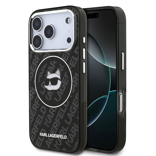 Apple iPhone 17 Pro Max Kılıf Karl Lagerfeld Orjinal Lisanslı IML Baskılı Choupette Heads Kapak