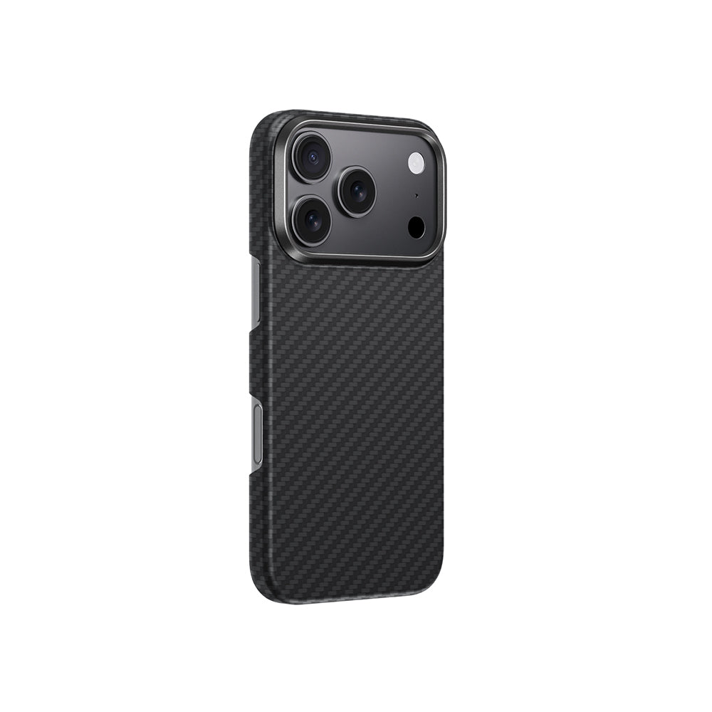 Apple iPhone 17 Pro Max Case M-safe Charging Feature 1500D Aramid Fiber Amazingthing Titan Max Series Cover Black