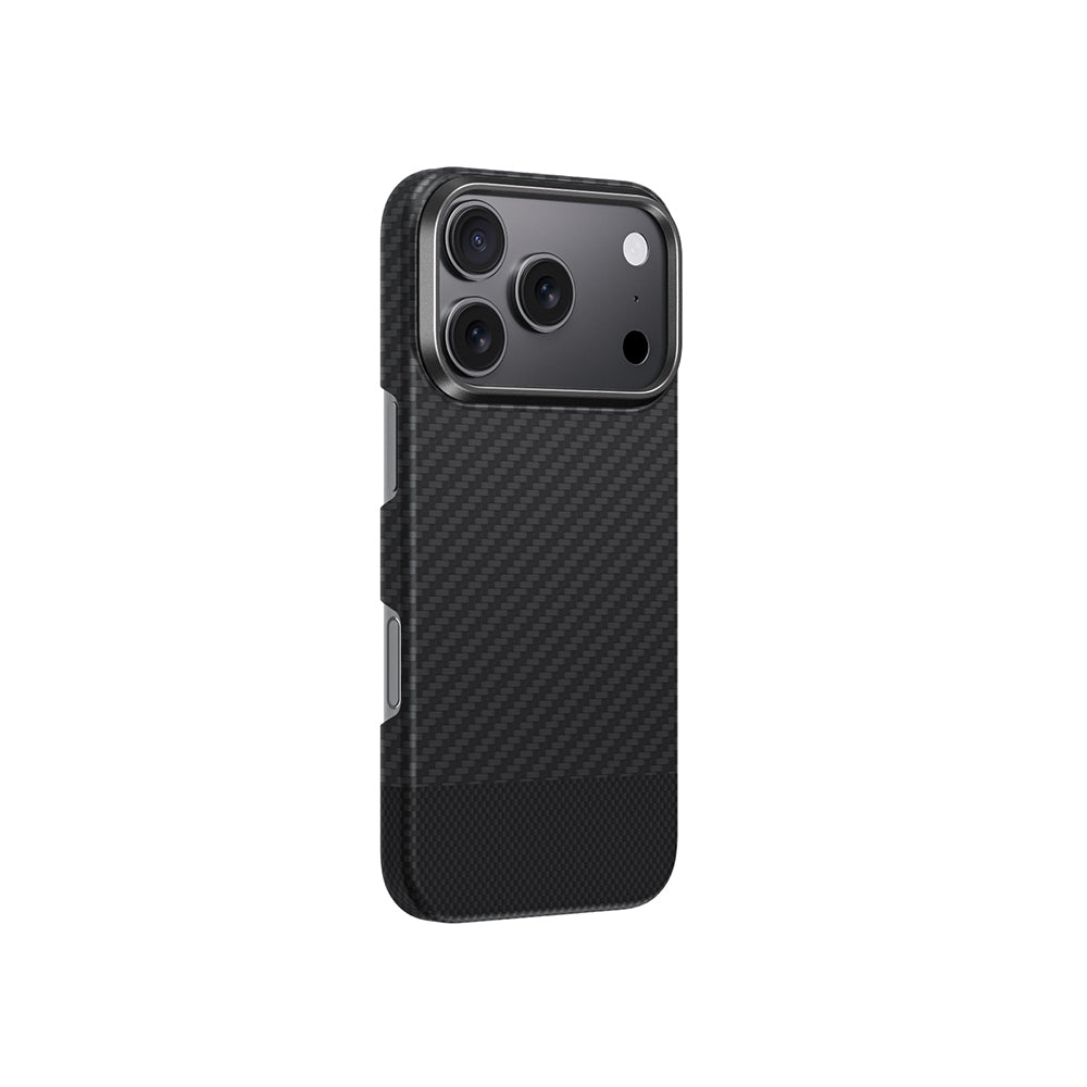 Apple iPhone 17 Pro Max Case M-safe Charging Feature 1500D Aramid Fiber Amazingthing Titan Max Series Cover Black