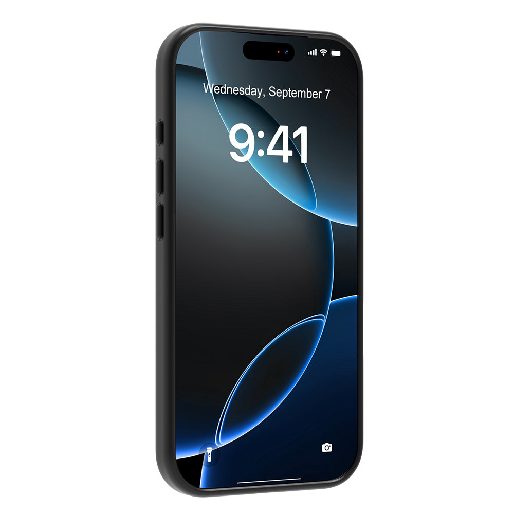 Apple iPhone 17 Pro Max Kılıf M-safe Şarj Özellikli 600D Metal Kamera Çerçeveli Raptic Aramid Fiber Serisi Kapak Siyah