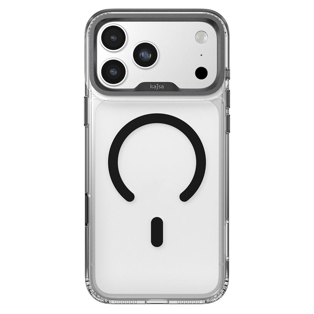 Apple iPhone 17 Pro Max Kılıf M-safe Şarj Özellikli Airbag Tasarımlı O-Ring Şeffaf Kajsa Trans Shield Serisi Kapak