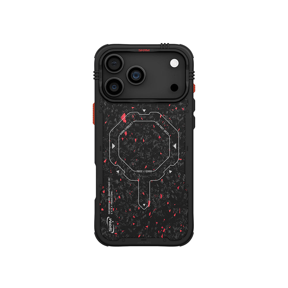 Apple iPhone 17 Pro Max Case with M-safe Charging Airbag Design Skinarma Vector Cover Black