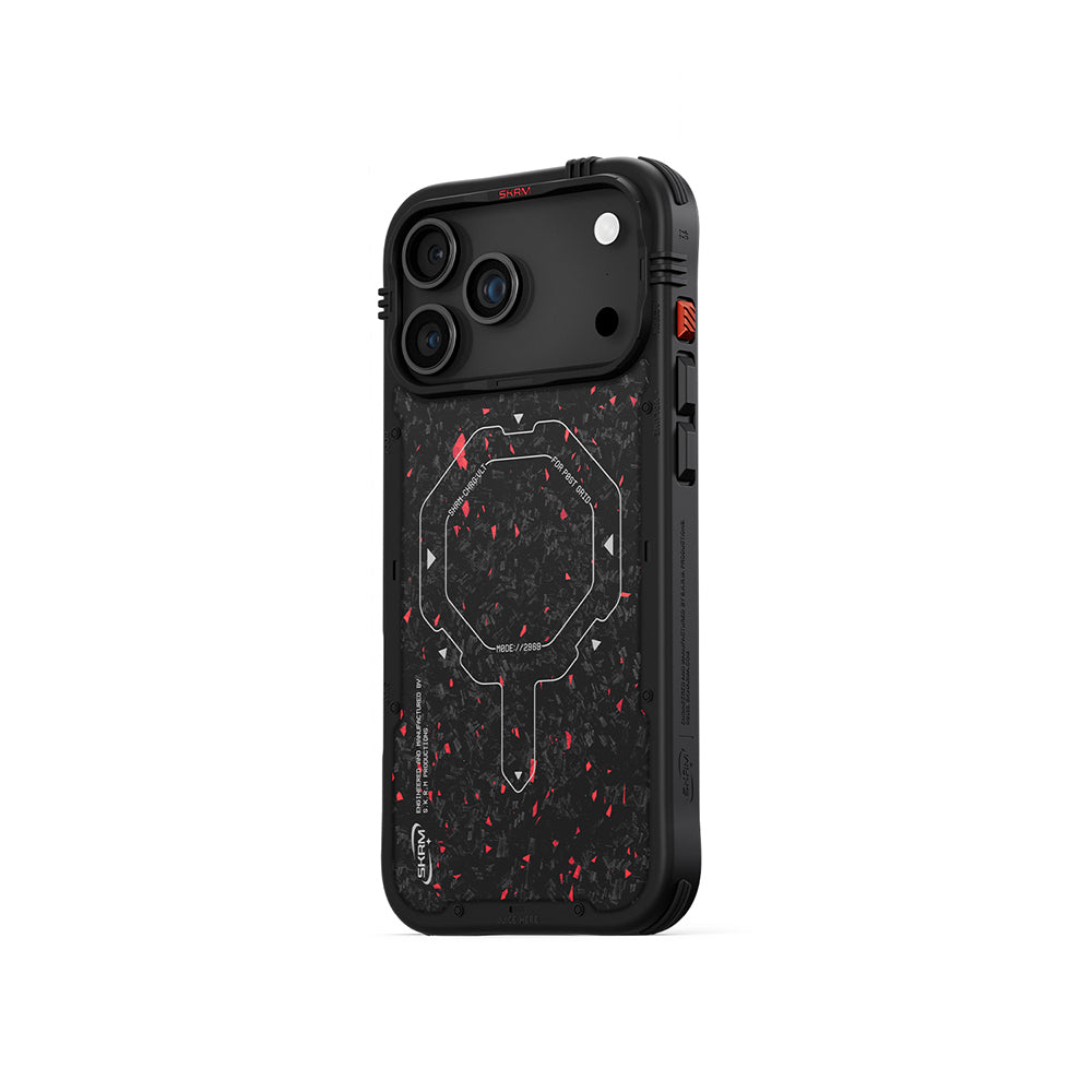 Apple iPhone 17 Pro Max Case with M-safe Charging Airbag Design Skinarma Vector Cover Black