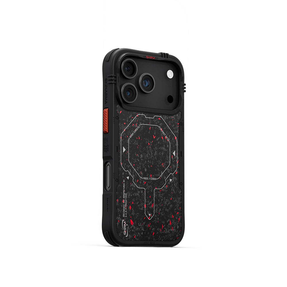 Apple iPhone 17 Pro Max Case with M-safe Charging Airbag Design Skinarma Vector Cover Black