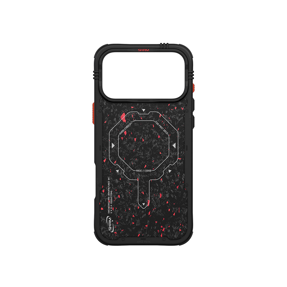 Apple iPhone 17 Pro Max Case with M-safe Charging Airbag Design Skinarma Vector Cover Black
