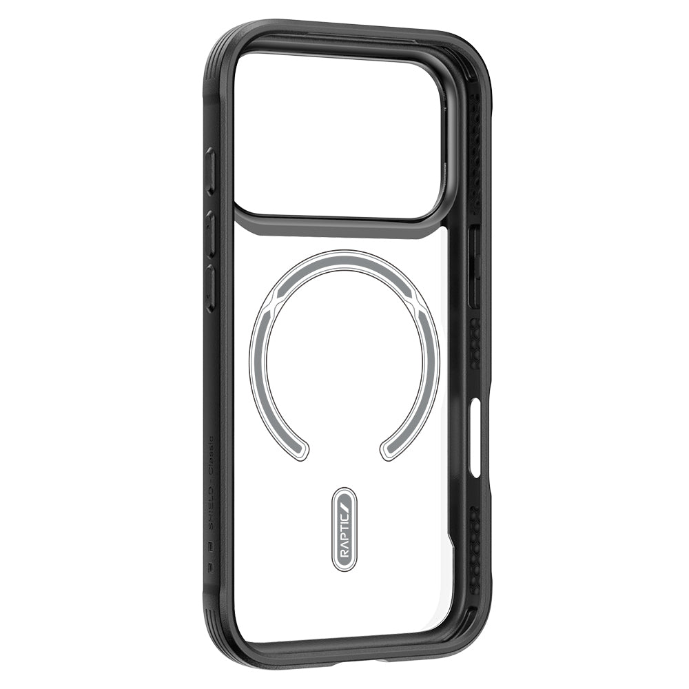 Apple iPhone 17 Pro Max Kılıf M-safe Şarj Özellikli Airbagli Raptic Shield Serisi Şeffaf Arka Yüzey Kapak Colorful