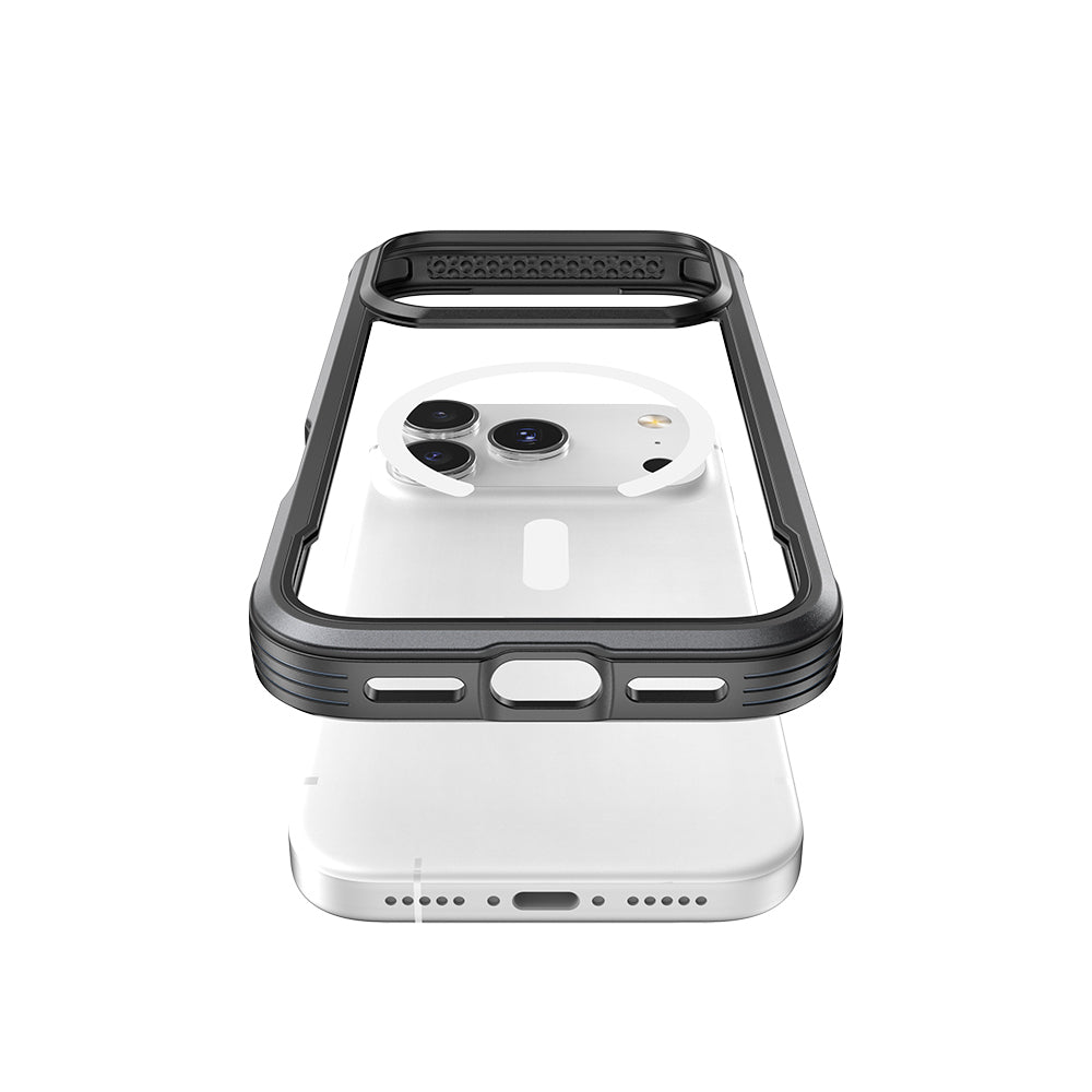 Apple iPhone 17 Pro Max Kılıf M-safe Şarj Özellikli Airbagli Raptic Shield Serisi Şeffaf Arka Yüzey Kapak Colorful