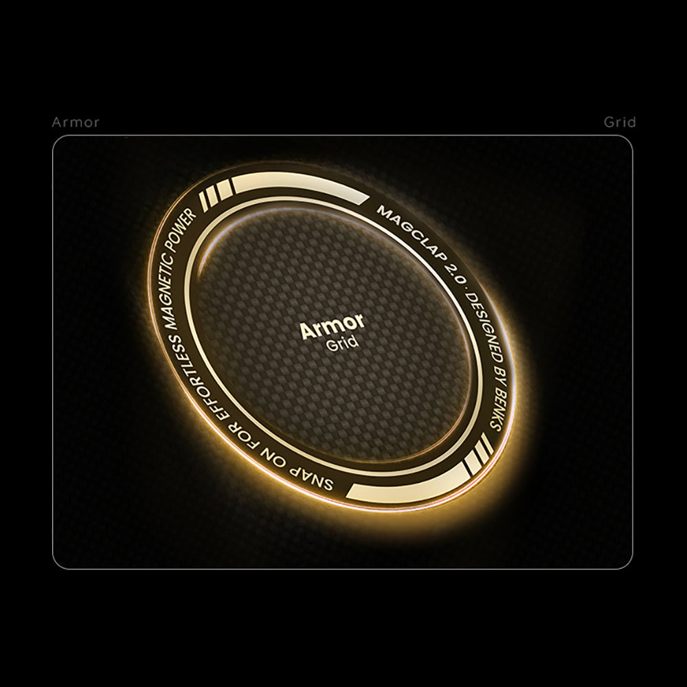 Apple iPhone 17 Pro Max Kılıf M-Safe Şarj Özellikli Benks ArmorAir ArmorGrid Serisi Kevlar Kapak Siyah