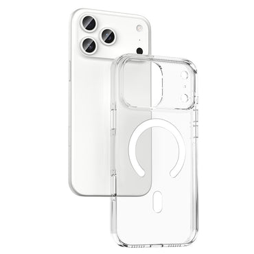 Apple iPhone 17 Pro Max Case M-safe Charging Feature Camera Protection Zore Crypto Transparent Cover