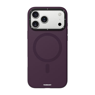 Apple iPhone 17 Pro Max Kılıf M-safe Şarj Özellikli Kamera Standlı Youngkit Bitty Cream Kapak