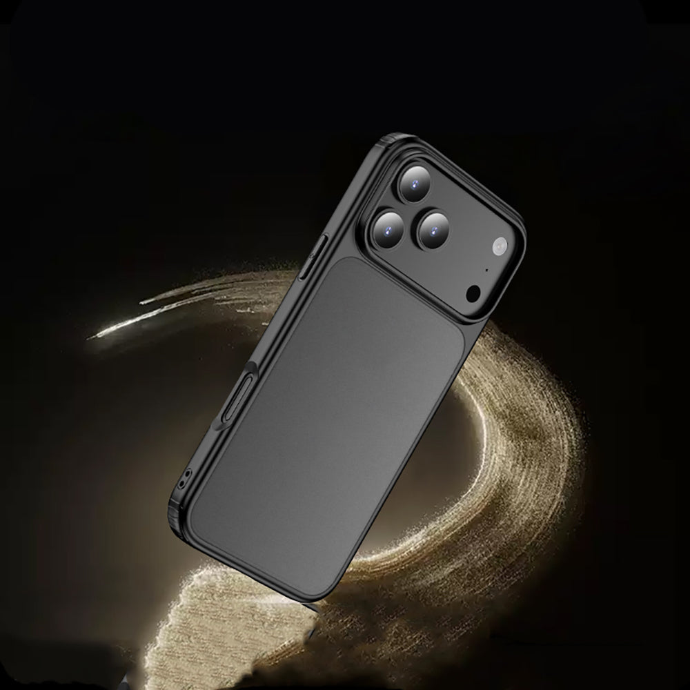 Apple iPhone 17 Pro Max Kılıf M-safe Şarj Özellikli Mat Arka Yüzey Wlons Lola Kapak Siyah