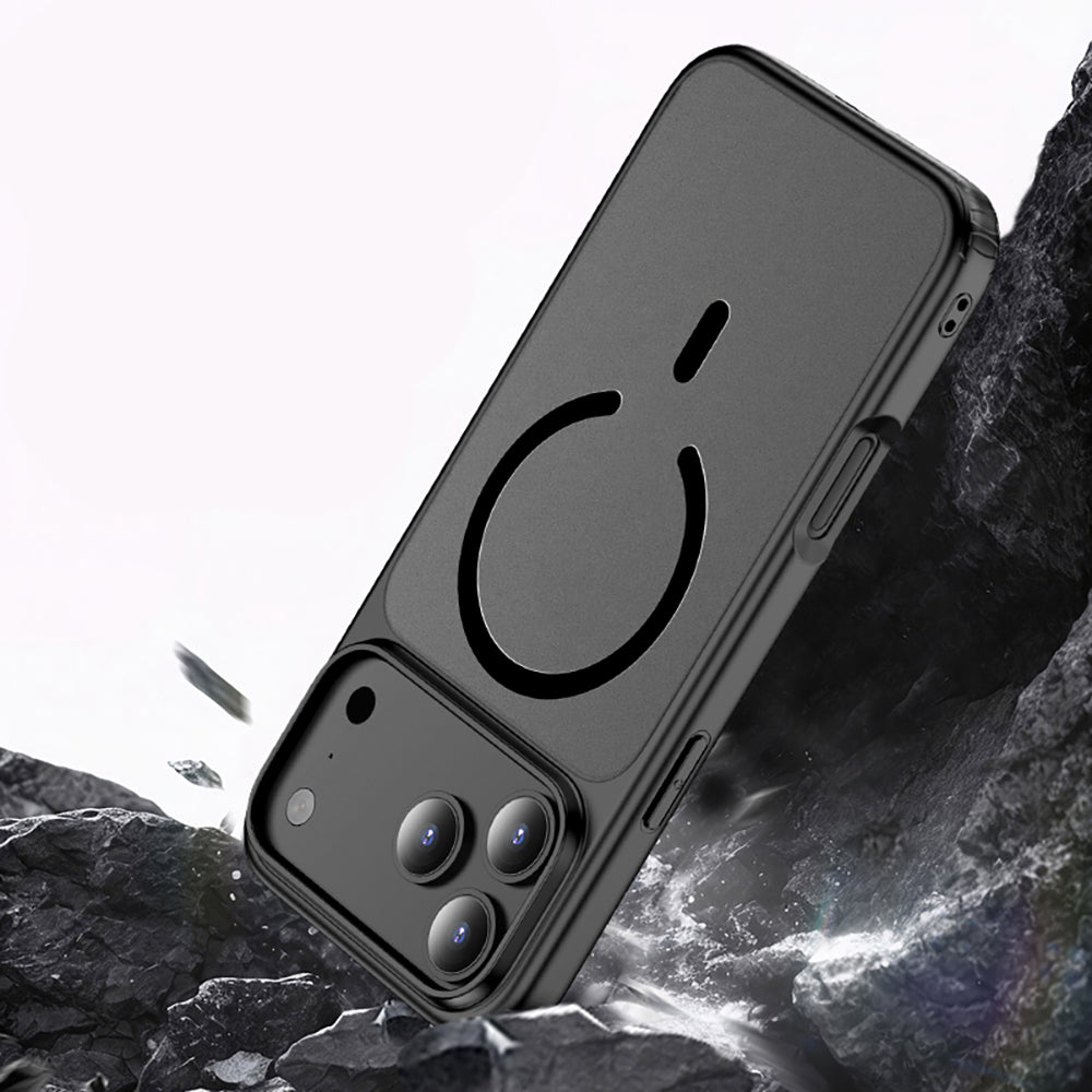 Apple iPhone 17 Pro Max Case M-safe Charging Feature Matte Back Surface Wlons Lola Cover Black