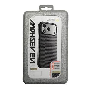 Apple iPhone 17 Pro Max Kılıf M-safe Şarj Özellikli Mohseven 600D Aramid Fiber Kapak