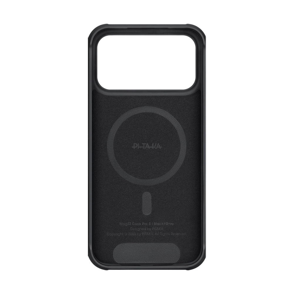 Apple iPhone 17 Pro Max Case M-safe Charging Feature Pitaka Aramid Pro Guard Series Black-Gray Cover Black-Gray