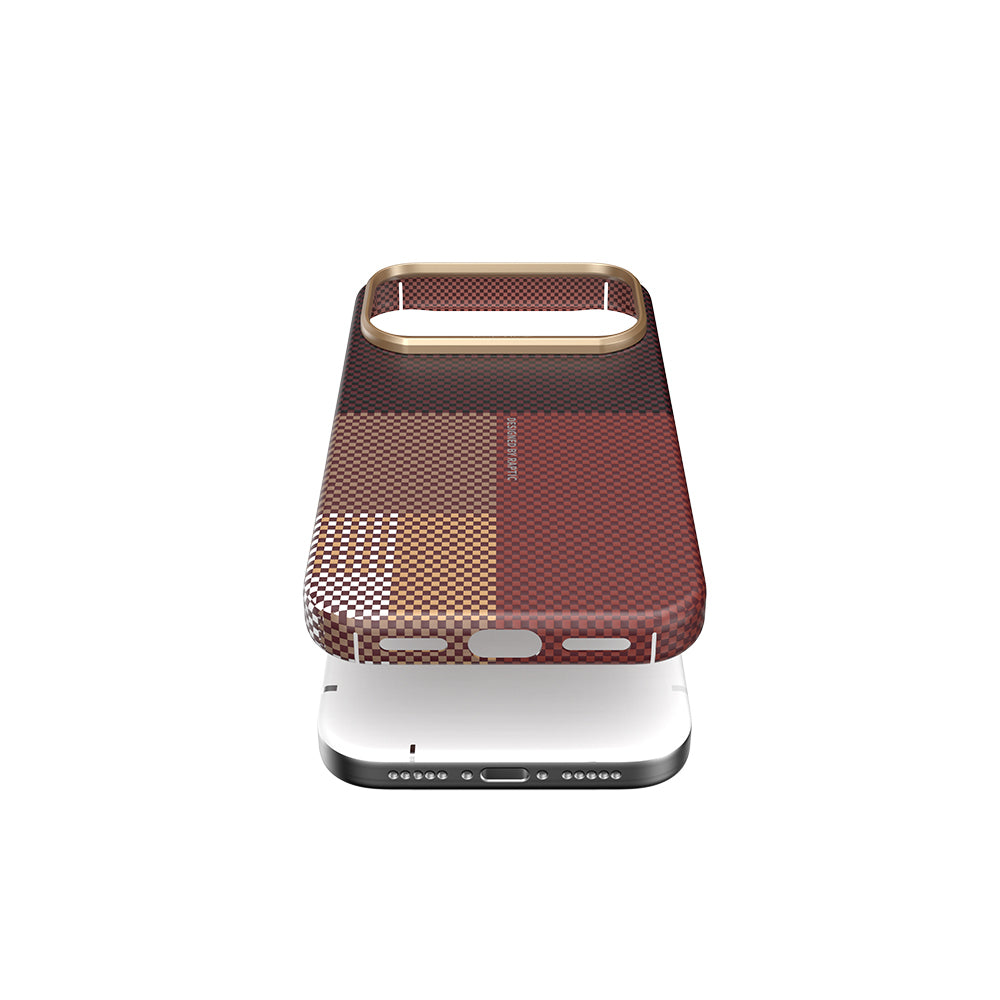 Apple iPhone 17 Pro Max Kılıf M-safe Şarj Özellikli Raptic Aramid Skin Transform Serisi Kapak Kahverengi