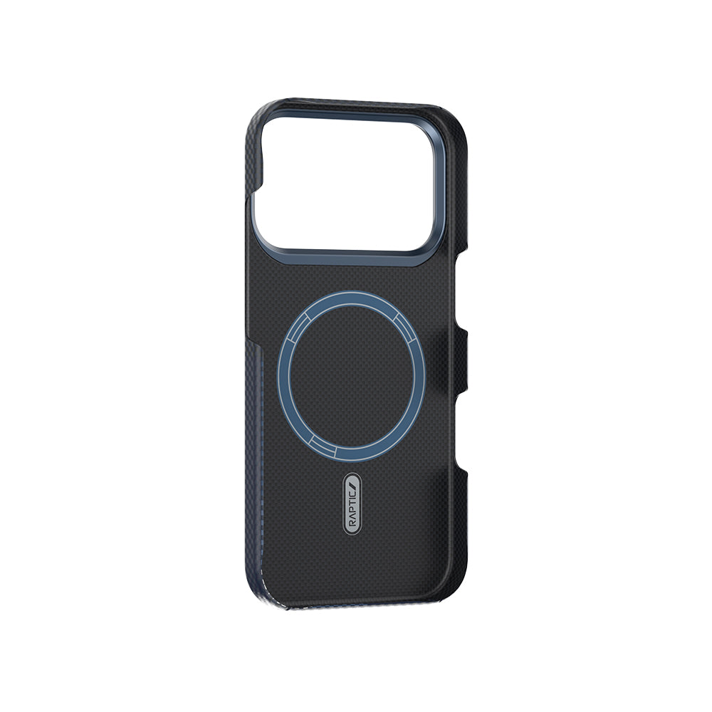 Apple iPhone 17 Pro Max Case M-safe Charging Feature Raptic Aramid Skin Transform Series Cover Blue