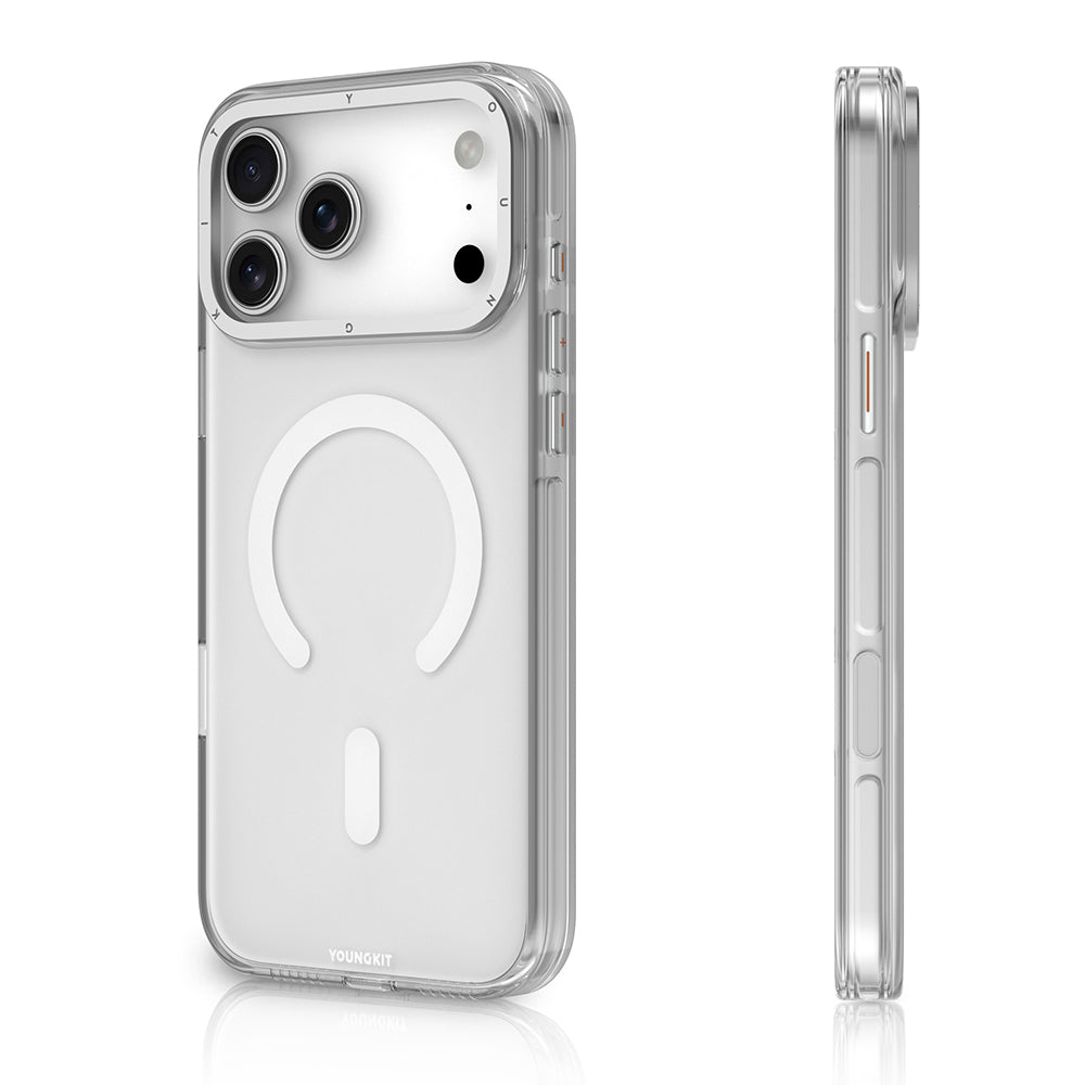 Apple iPhone 17 Pro Max Kılıf M-safe Şarj Özellikli Şeffaf Youngkit Crystal Shield Serisi Kapak Şeffaf