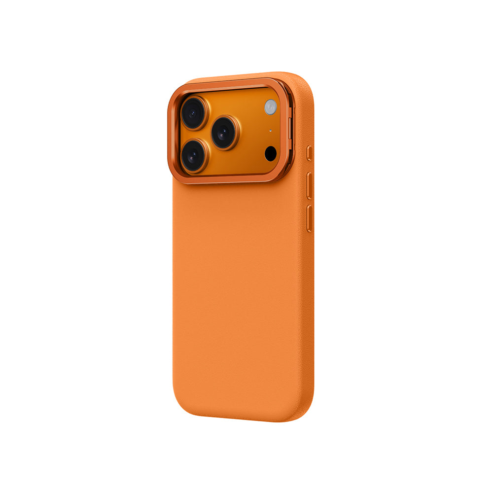 Apple iPhone 17 Pro Max Case M-safe Charging Stand Amazingthing Glamour Mag Series PU Cover Gray