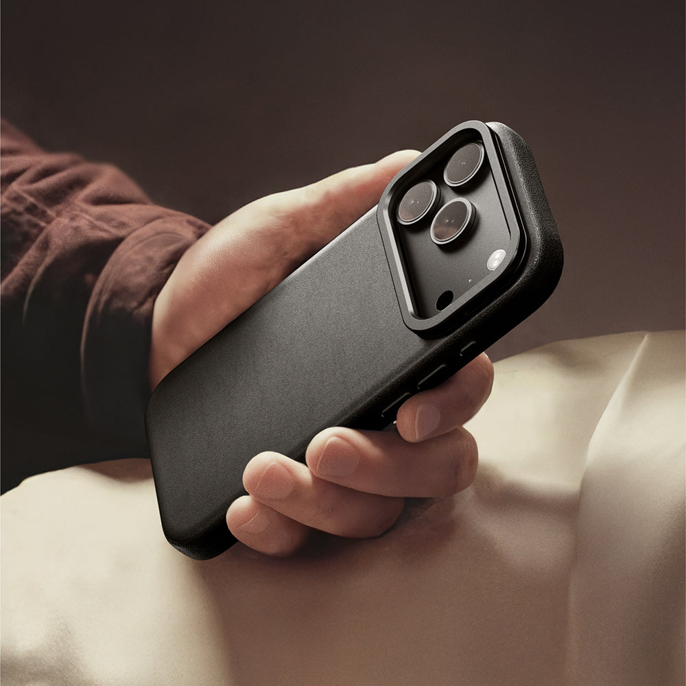 Apple iPhone 17 Pro Max Case M-safe Charging Stand Amazingthing Glamour Mag Series PU Cover Gray