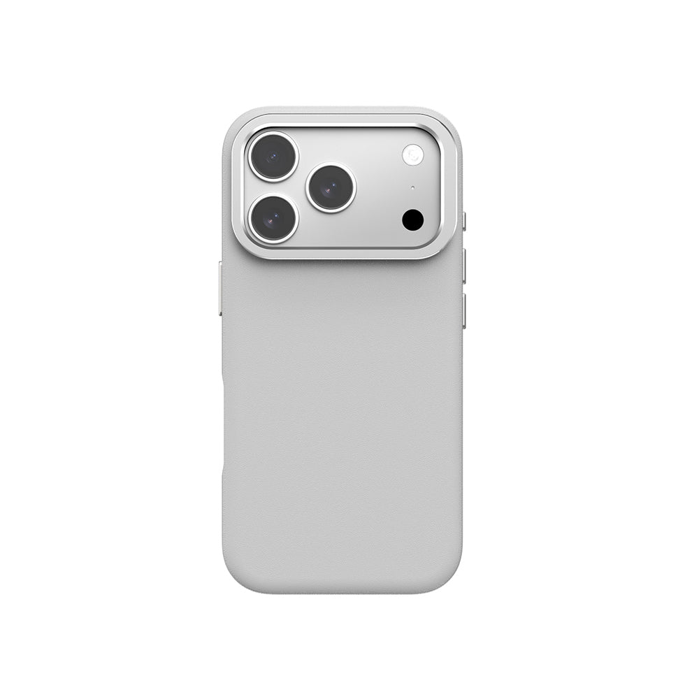 Apple iPhone 17 Pro Max Case M-safe Charging Stand Amazingthing Glamour Mag Series PU Cover Gray