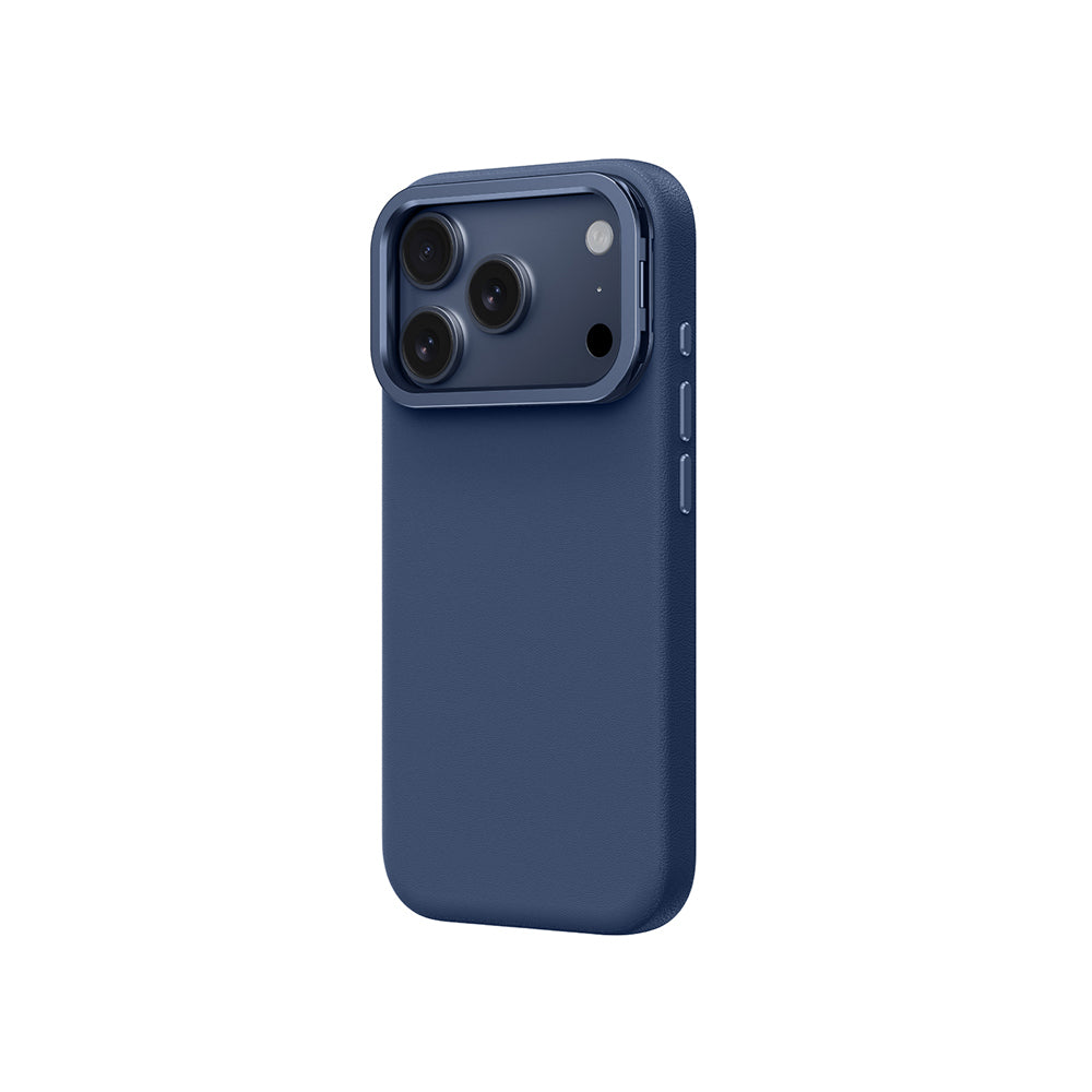 Apple iPhone 17 Pro Max Case M-safe Charging Stand Amazingthing Glamour Mag Series PU Cover Gray