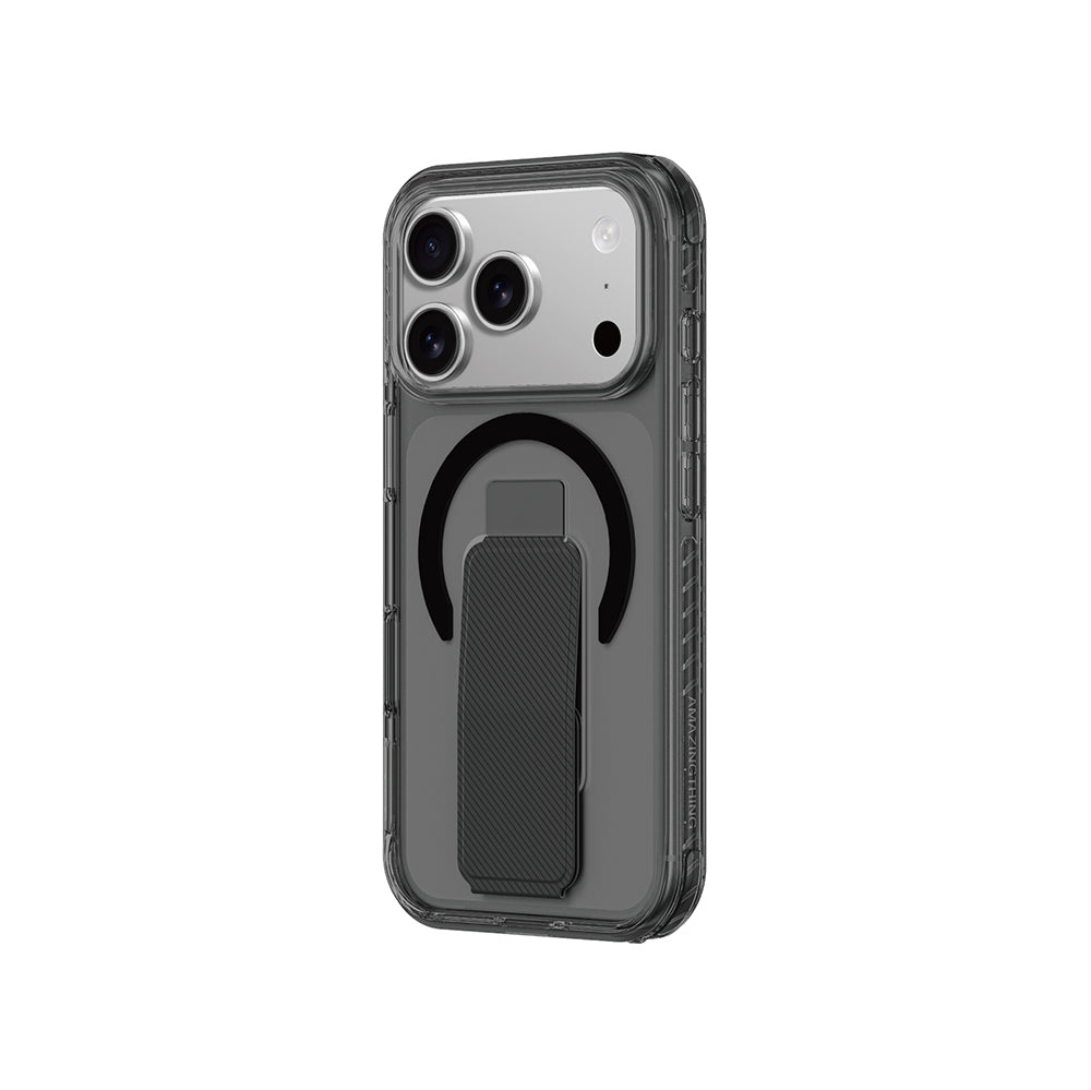 Apple iPhone 17 Pro Max Case M-safe Charging Stand Amazingthing Titan Pro Plus Cover Black