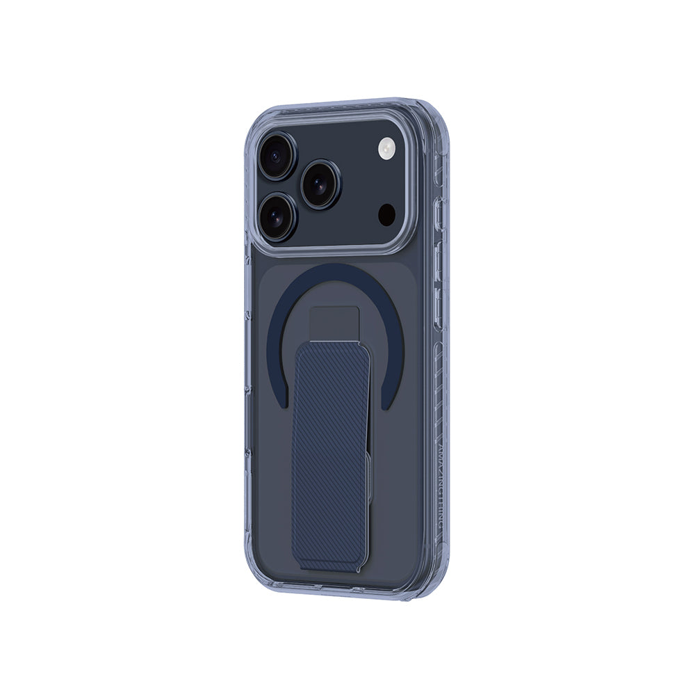 Apple iPhone 17 Pro Max Case M-safe Charging Stand Amazingthing Titan Pro Plus Cover Blue