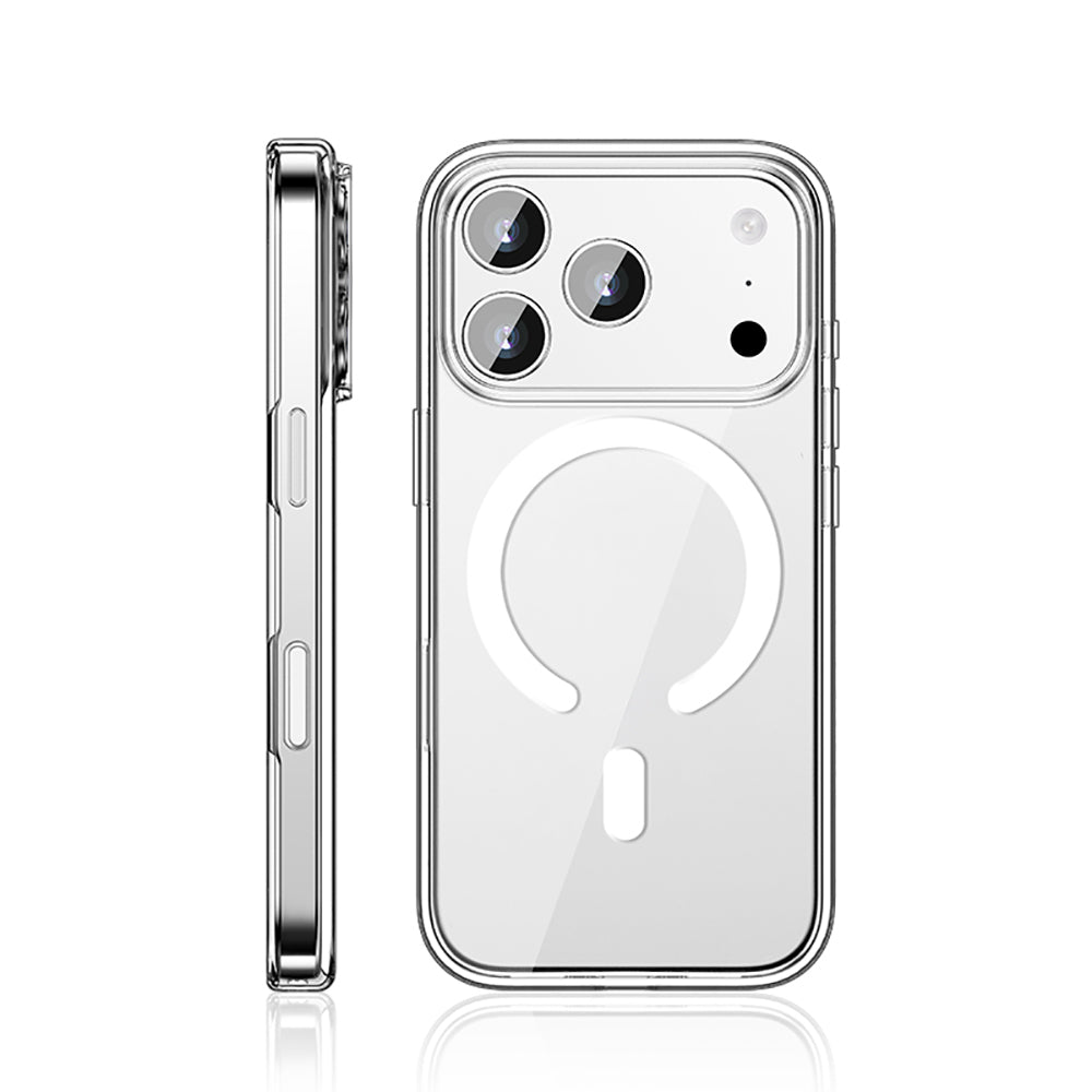 Apple iPhone 17 Pro Max Kılıf M-safe Şarj Özellikli Transparan Sert PC Wlons Pita Kapak