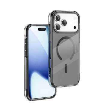 Apple iPhone 17 Pro Max Case M-safe Charging Feature Wiwu MCC-702 Titanium Pro Series Hard PC Cover Transparent