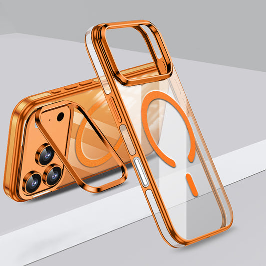 Apple iPhone 17 Pro Max Kılıf M-safe Şarj Özellikli Wlons Standlı Efsane Kapak