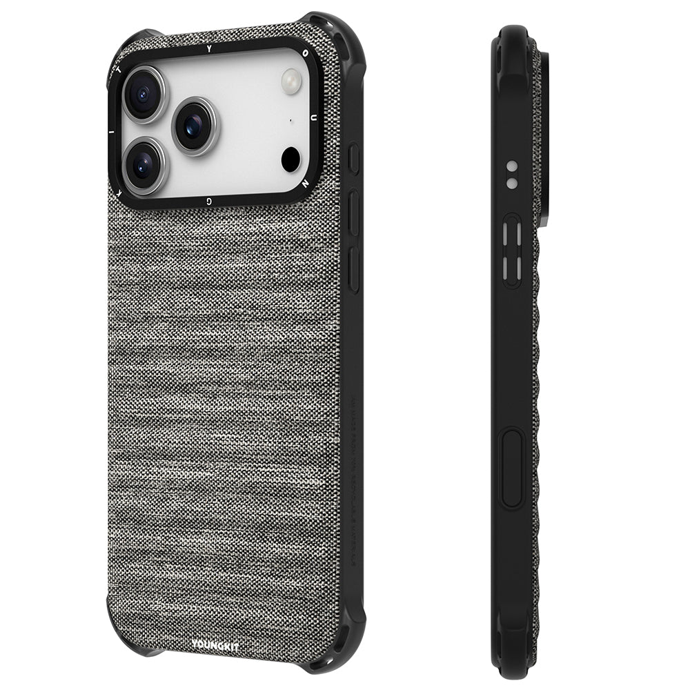 Apple iPhone 17 Pro Max Case M-safe Charging Feature Youngkit Canvas Series Cover Plum
