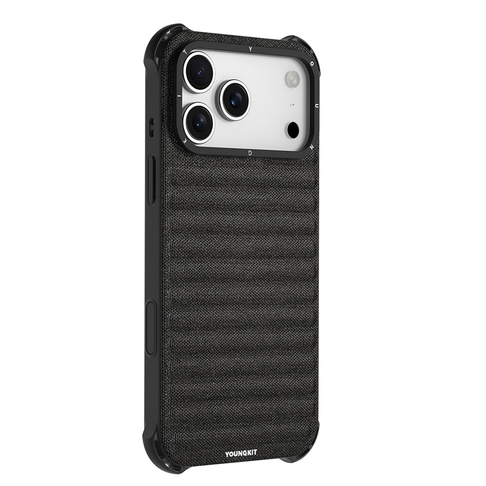 Apple iPhone 17 Pro Max Case M-safe Charging Feature Youngkit Canvas Series Cover Plum