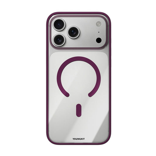 Apple iPhone 17 Pro Max Kılıf M-safe Şarj Özellikli Youngkit Clear Serisi Kapak
