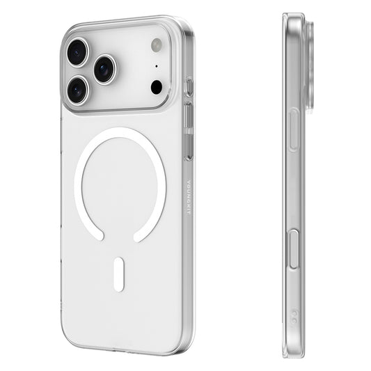 Apple iPhone 17 Pro Max Case M-safe Charging Feature Youngkit High Definition Series Cover Transparent