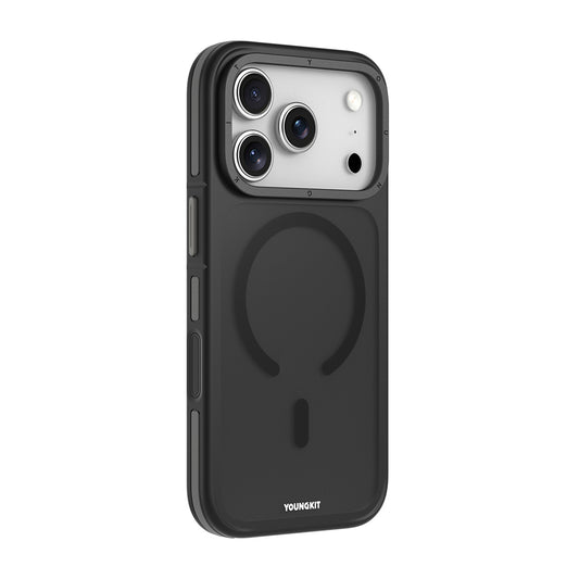 Apple iPhone 17 Pro Max Kılıf M-safe Şarj Özellikli Youngkit Rock Sand Serisi Kapak