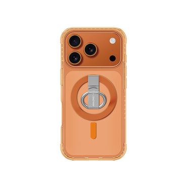 Apple iPhone 17 Pro Max Case with M-safe Charging Feature and Ring Stand, Amazingthing Titan Pro Series Cover, Orange