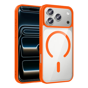 Apple iPhone 17 Pro Max Kılıf M-safe Wireless Şarj Özellikli Silikon Zore Ege Kapak Lacivert