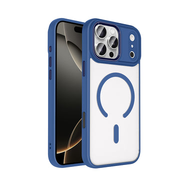 Apple iPhone 17 Pro Max Case Wireless Charging Zore Chrome M-safe Silicone Cover Desert Gold