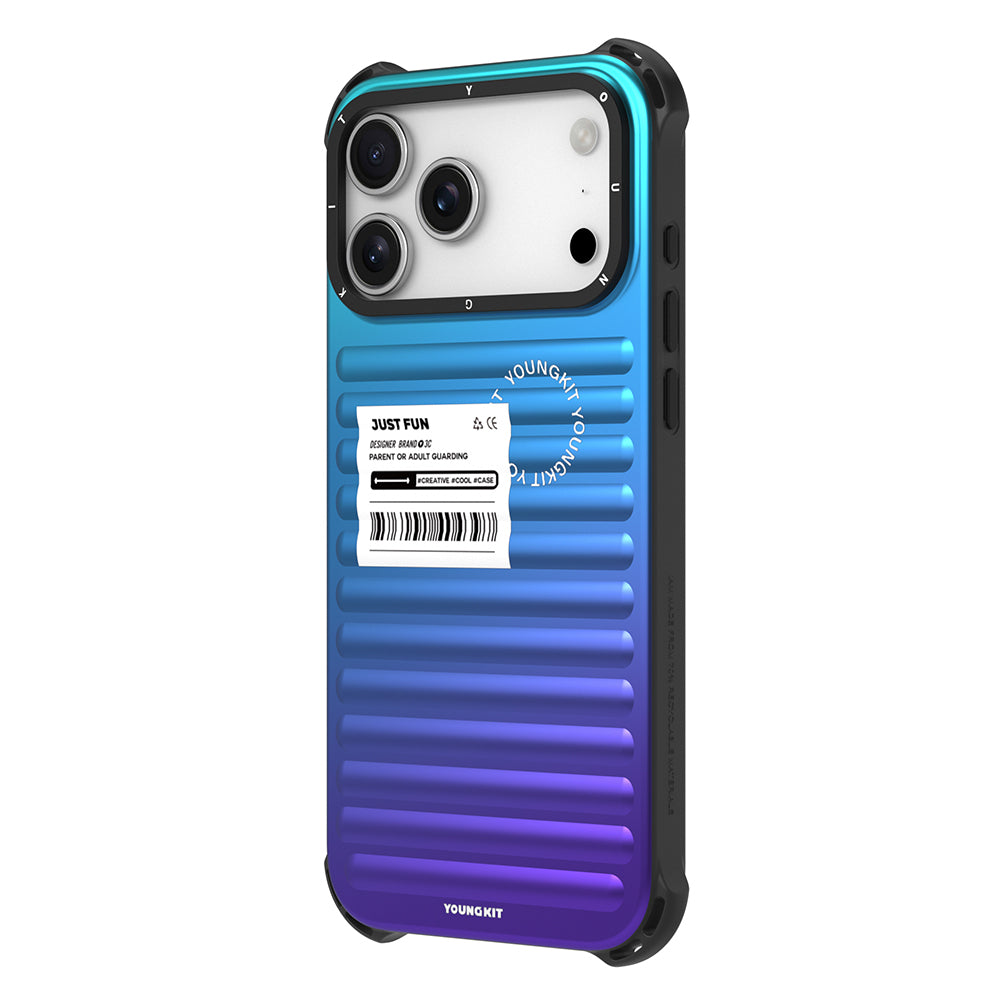 Apple iPhone 17 Pro Max Kılıf YoungKit The Secret Color Serisi Kapak Mavi