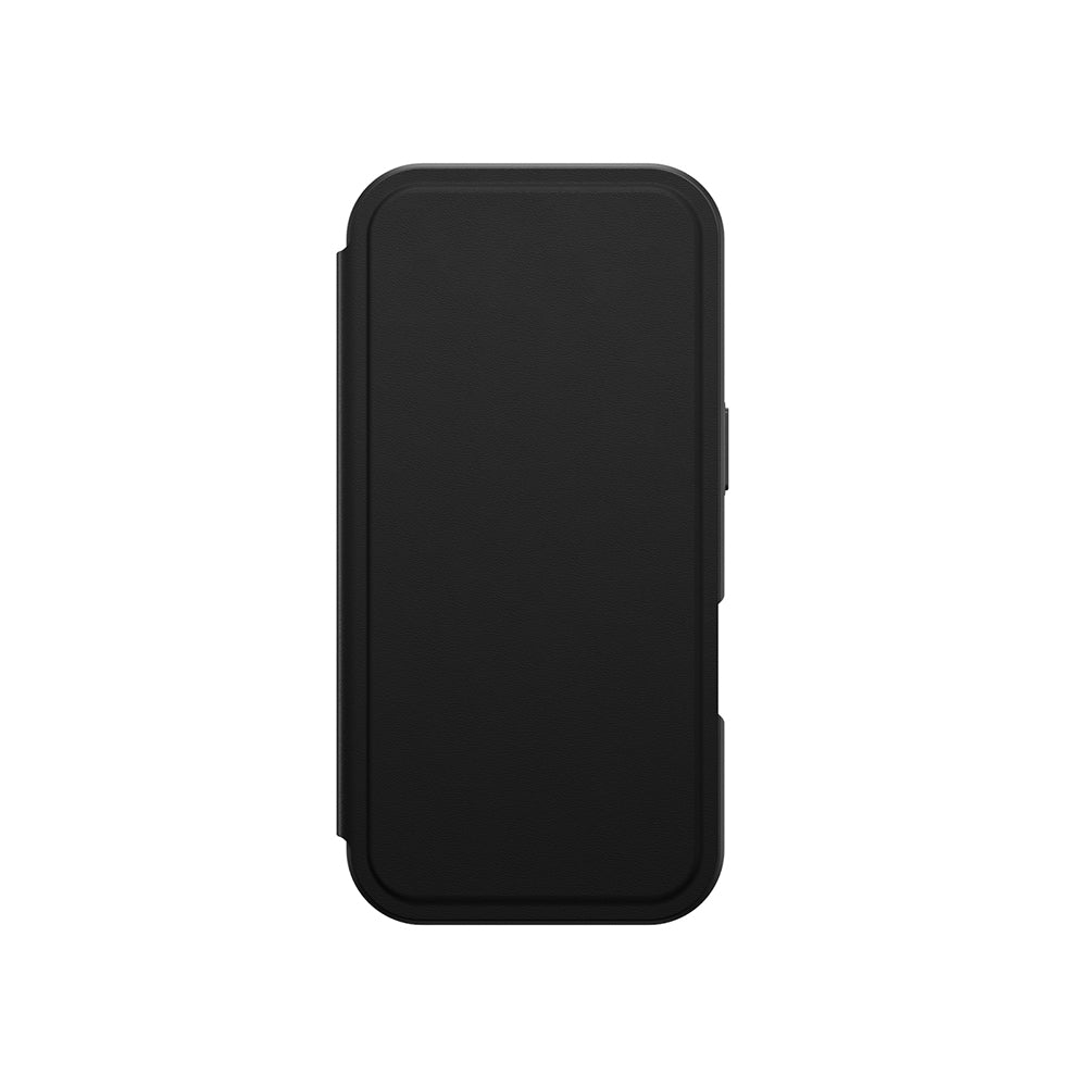 Apple iPhone 17 Pro PU Kartlıklı Kapaklı Amazingthing Glamour Foilo Serisi Kılıf Siyah