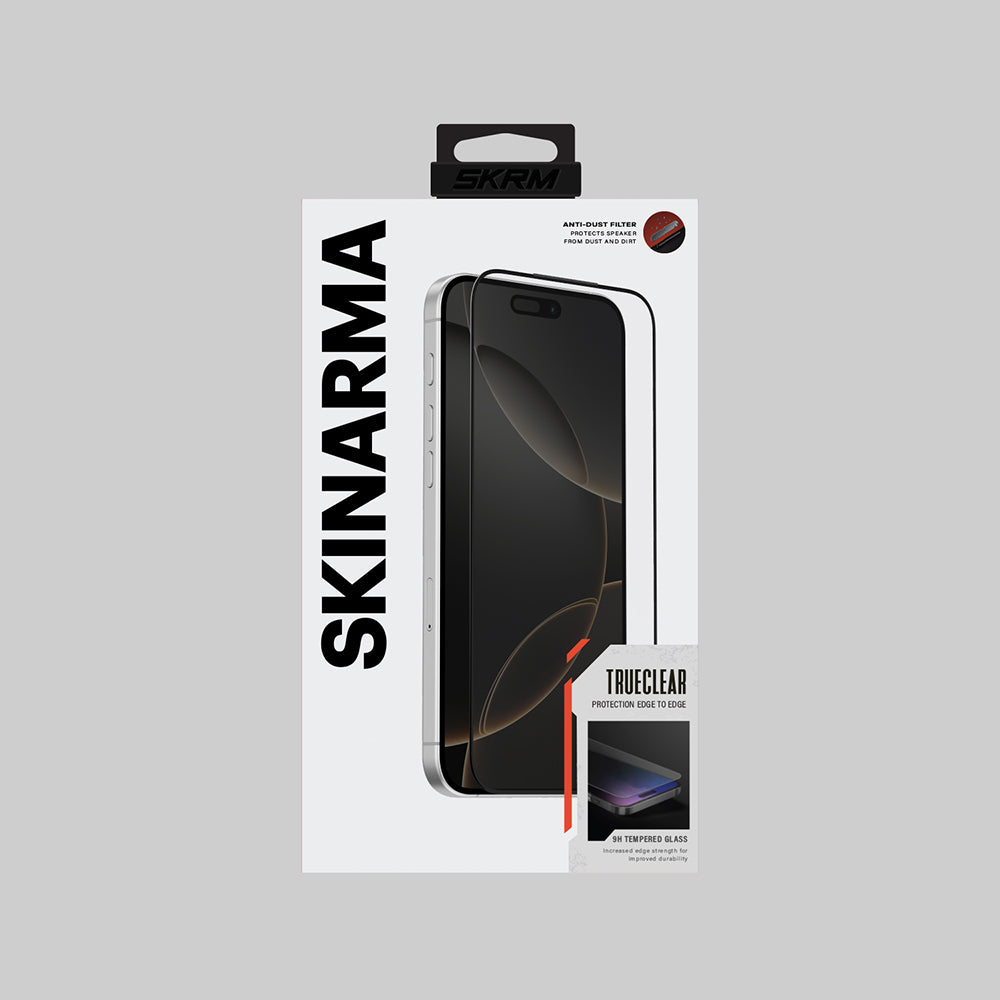 Apple iPhone 17 Pro Skinarma 0.33mm Antidust True Clear Glass Screen Protector Transparent