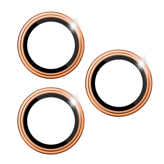 Apple iPhone 17 Pro Wiwu LG-005 Falcon Anti Reflective Çizilmeye Karşı Dayanıklı Safir Kamera Lens Koruyucu Turuncu