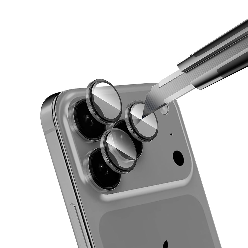 Apple iPhone 17 Pro Zore Micro Camera Lens Protector Gray