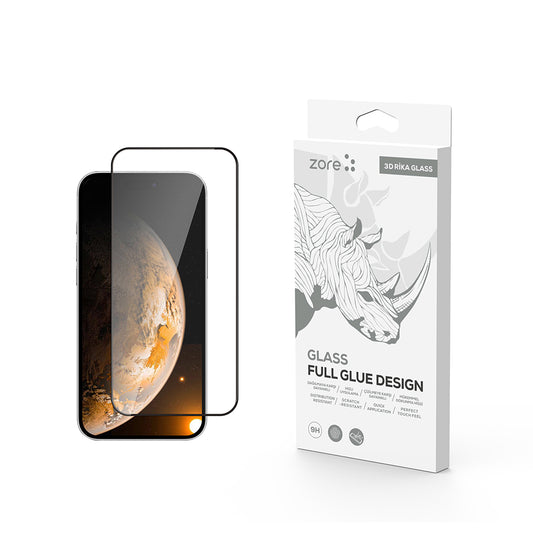 Apple iPhone 17 Zore Rika Premium Tempered Glass Screen Protector Transparent